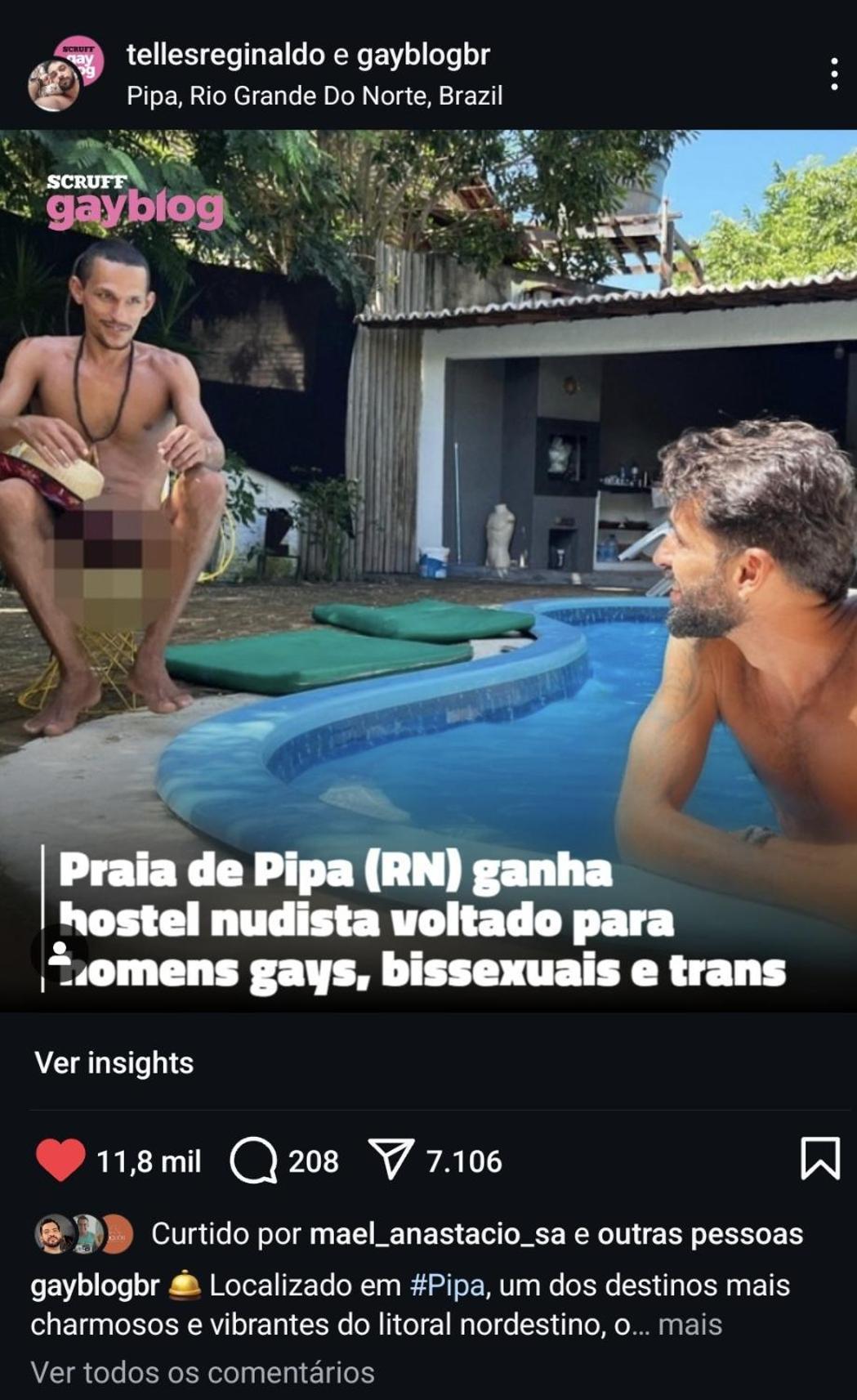 Pelados Beach Hostel Praia de Pipa Exteriör bild